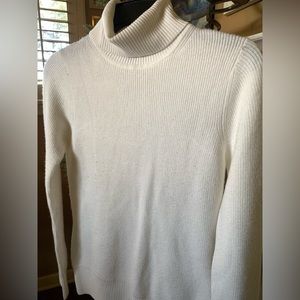 Ribbed turtleneck sweater